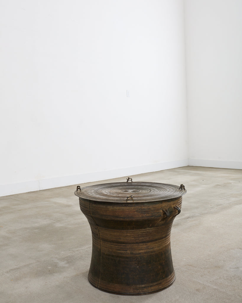 Southeast Asian Bronze Rain Drum or Drinks Table