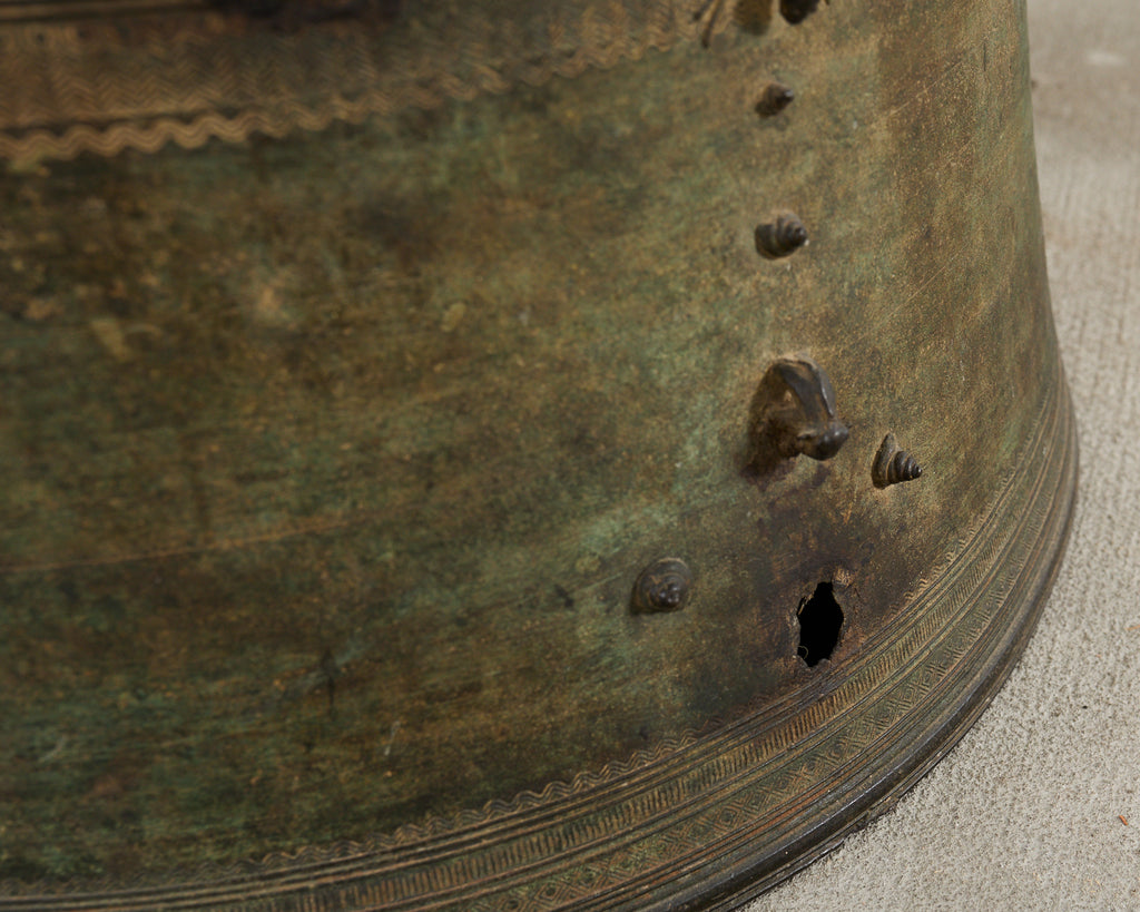 Southeast Asian Bronze Rain Drum or Drinks Table