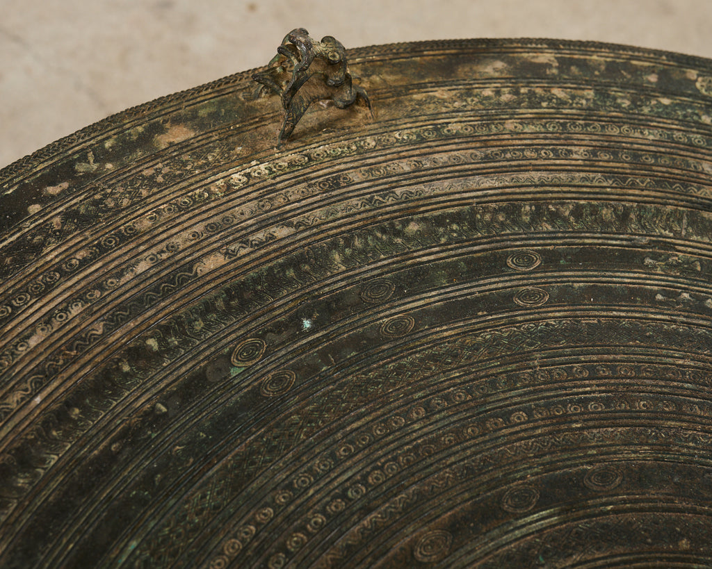 Southeast Asian Bronze Rain Drum or Drinks Table