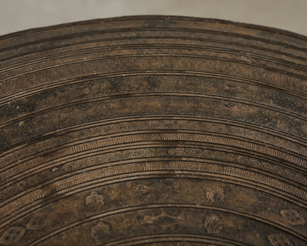 Southeast Asian Bronze Rain Drum or Drinks Table