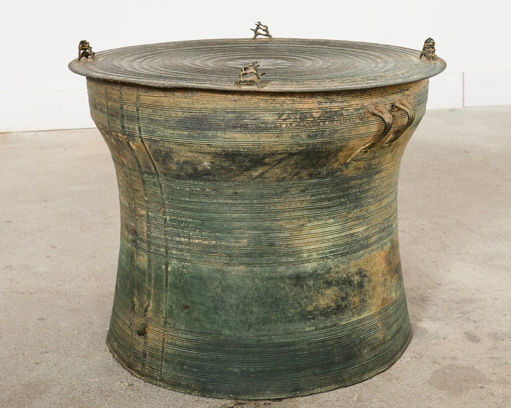 Southeast Asian Bronze Rain Drum or Drinks Table