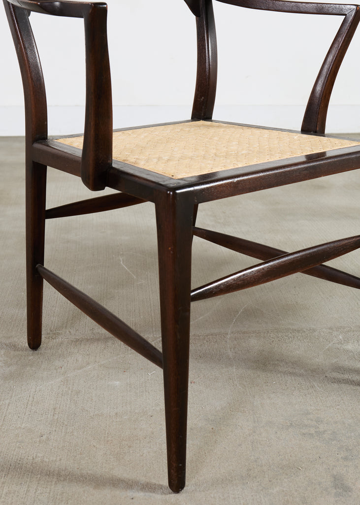 Set of Four Antler Dining Chairs by Edward Wormley for Dunbar