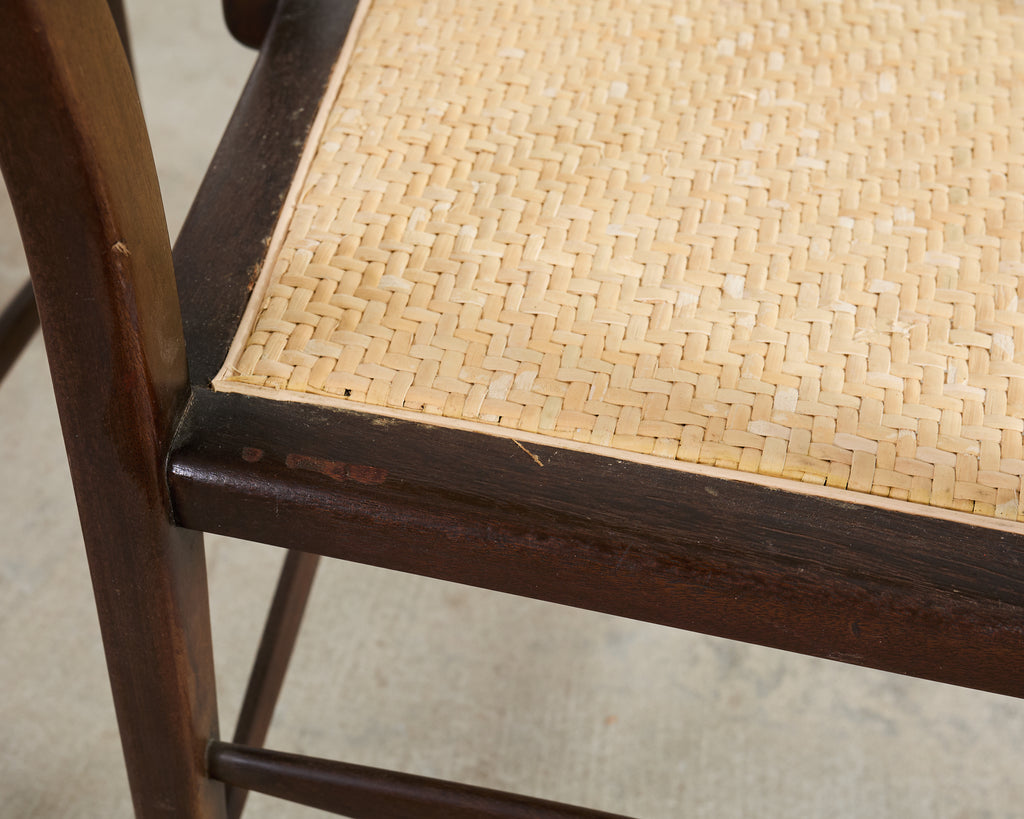 Set of Four Antler Dining Chairs by Edward Wormley for Dunbar