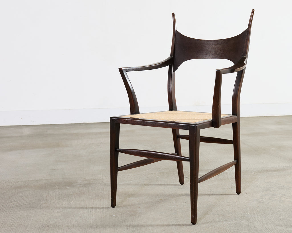 Set of Four Antler Dining Chairs by Edward Wormley for Dunbar