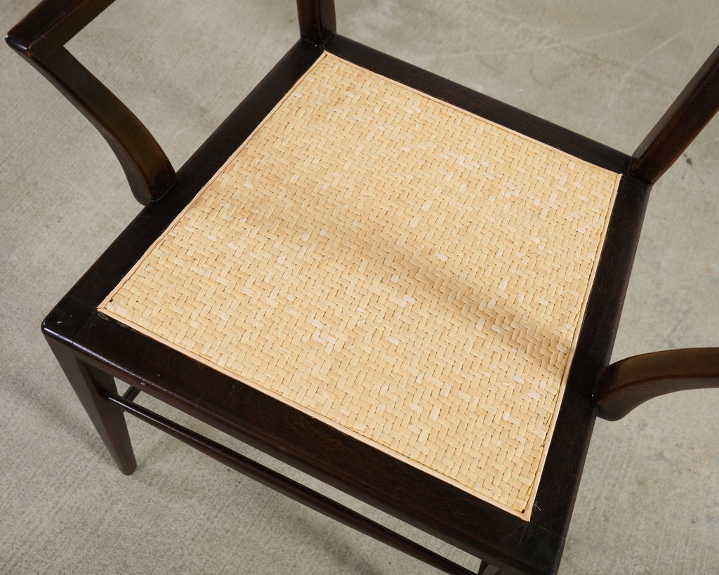 Set of Four Antler Dining Chairs by Edward Wormley for Dunbar