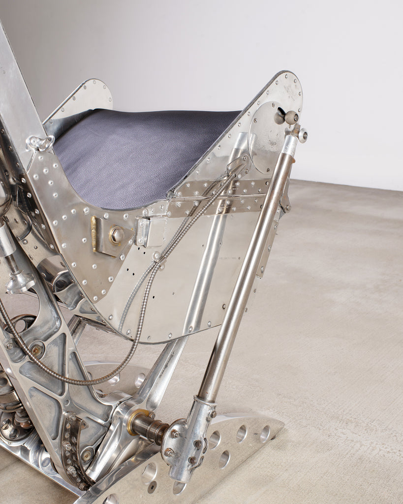 Martin-Baker MK2 Ejection Seat, Polished Aluminum, Mid-Century Art