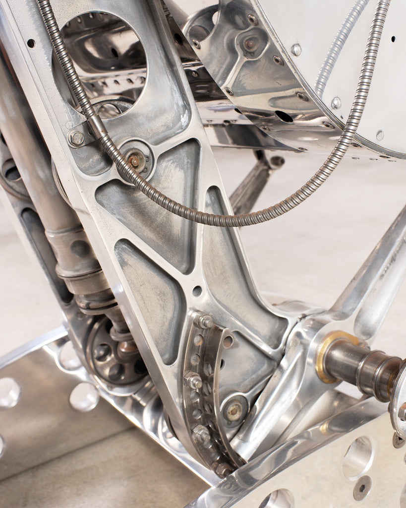 Martin-Baker MK2 Ejection Seat, Polished Aluminum, Mid-Century Art