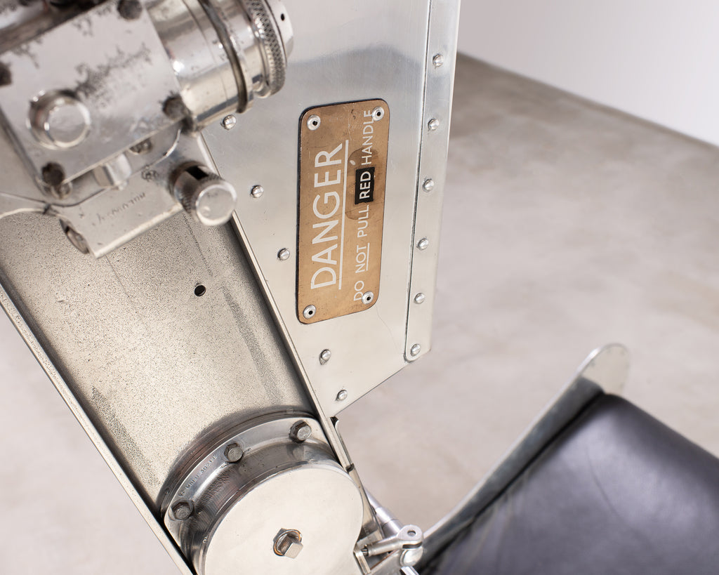 Martin-Baker MK2 Ejection Seat, Polished Aluminum, Mid-Century Art