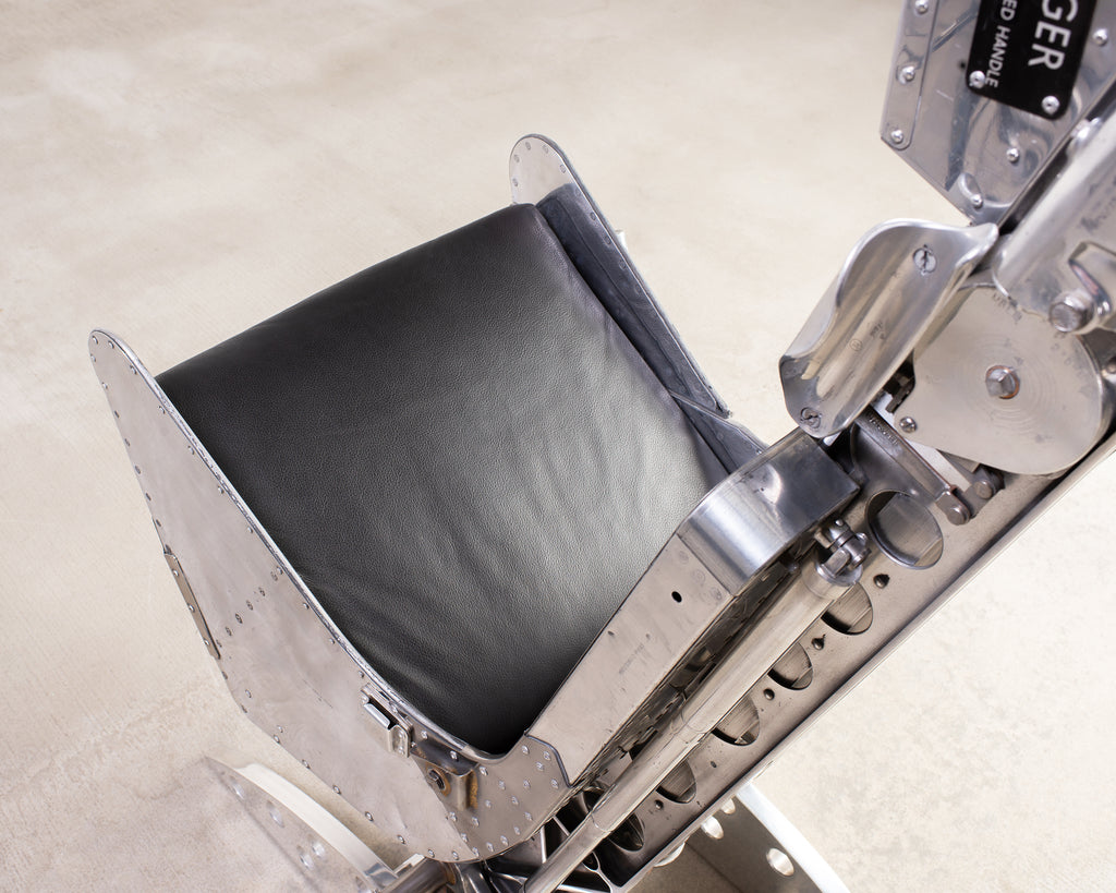 Martin-Baker MK2 Ejection Seat, Polished Aluminum, Mid-Century Art