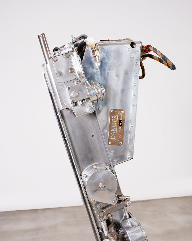 Martin-Baker MK2 Ejection Seat, Polished Aluminum, Mid-Century Art