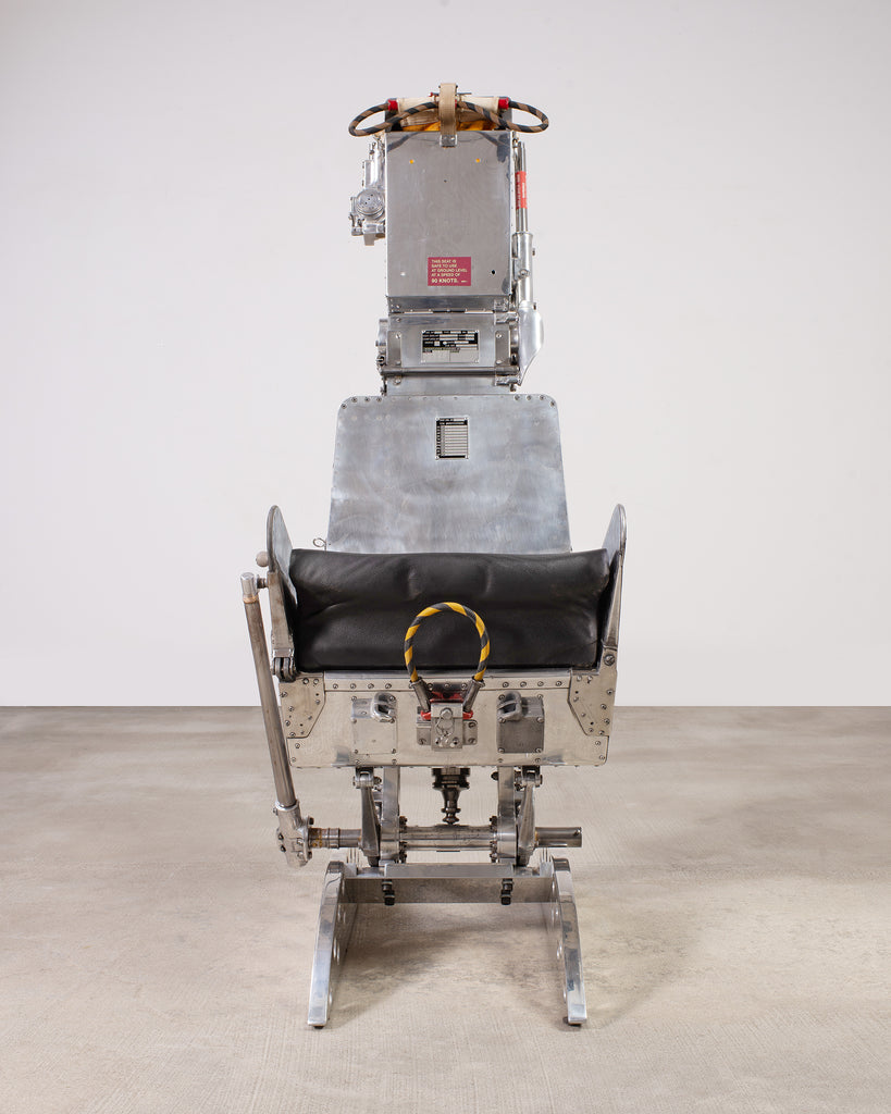 Martin-Baker MK2 Ejection Seat, Polished Aluminum, Mid-Century Art