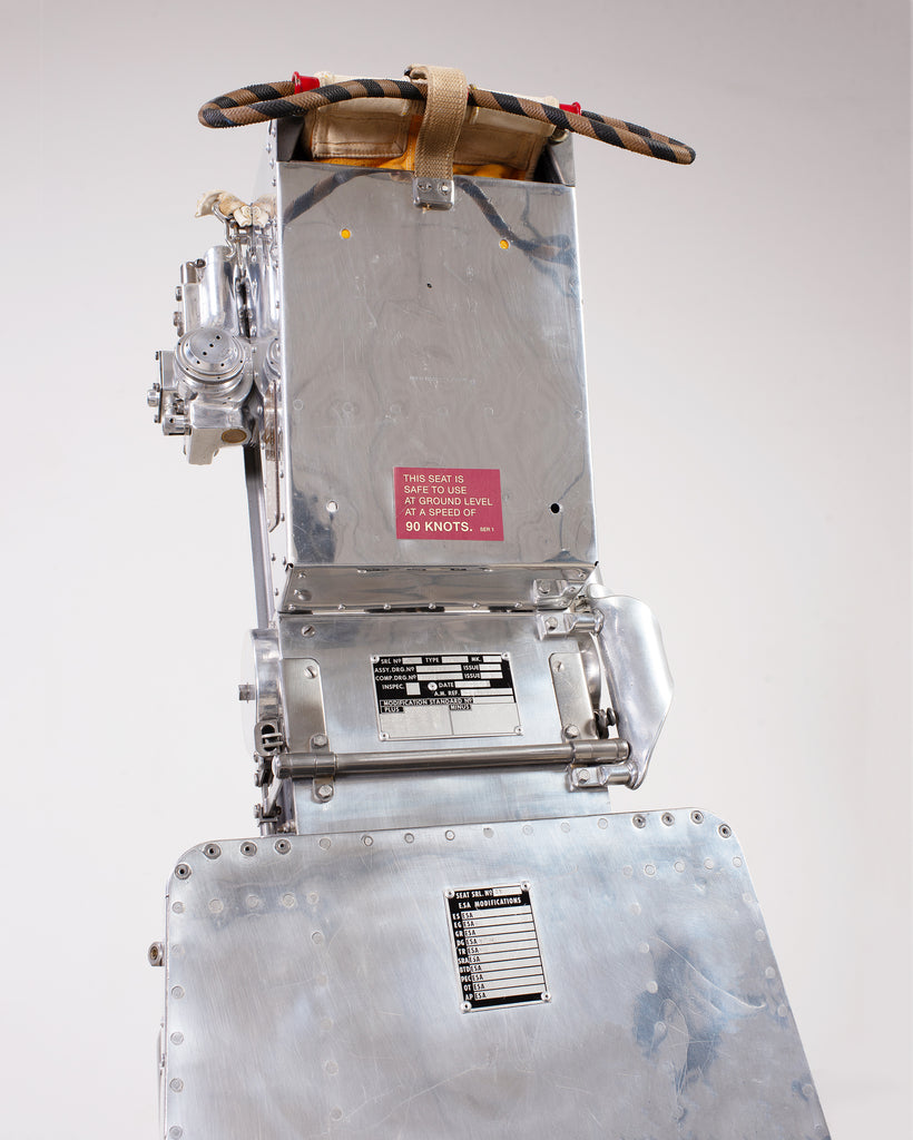 Martin-Baker MK2 Ejection Seat, Polished Aluminum, Mid-Century Art