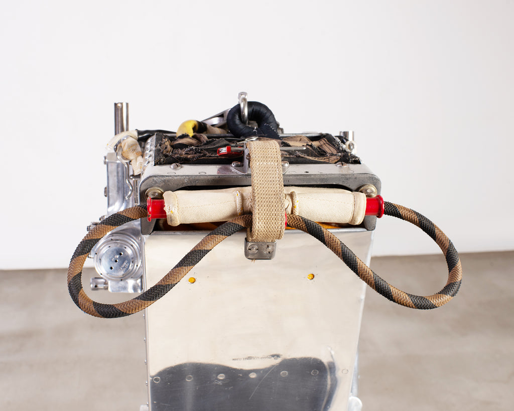 Martin-Baker MK2 Ejection Seat, Polished Aluminum, Mid-Century Art