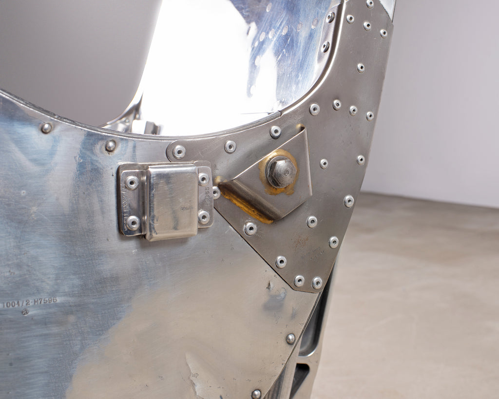 Martin-Baker MK2 Ejection Seat, Polished Aluminum, Mid-Century Art