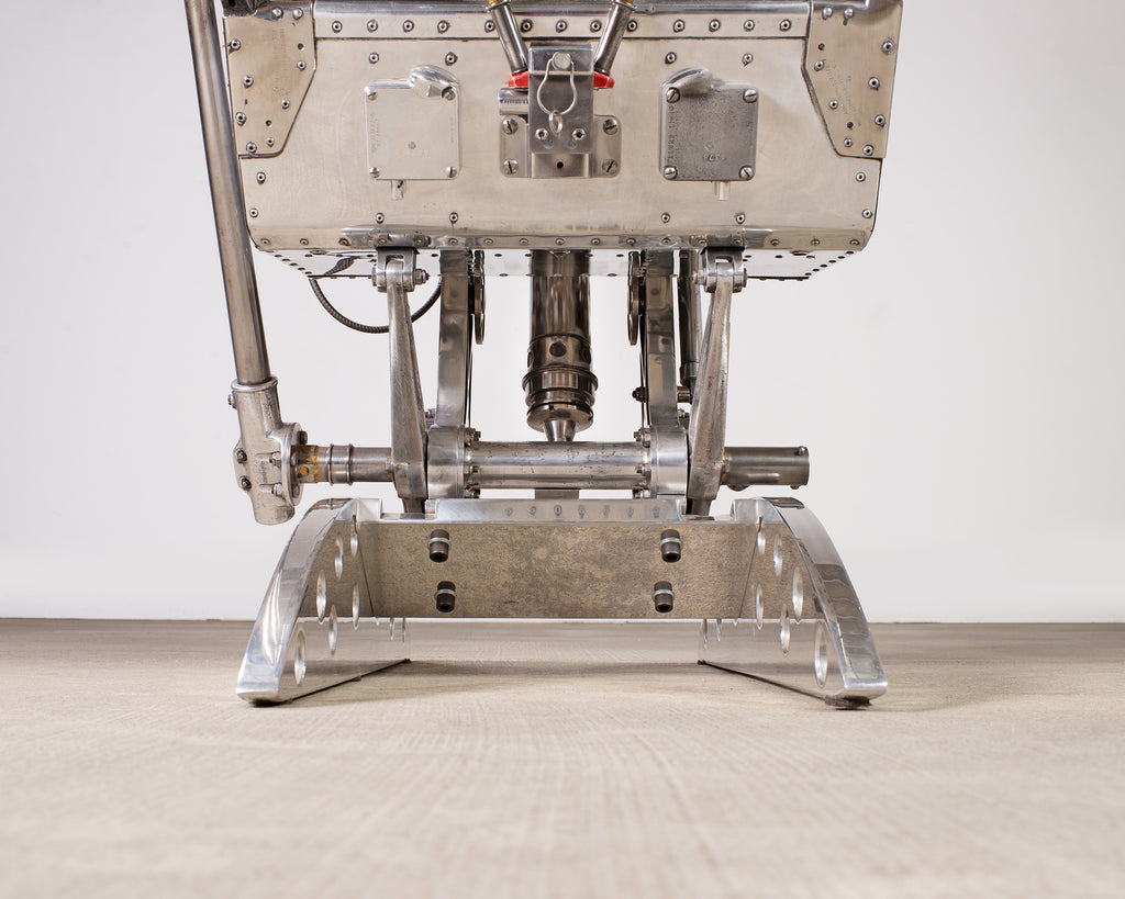 Martin-Baker MK2 Ejection Seat, Polished Aluminum, Mid-Century Art