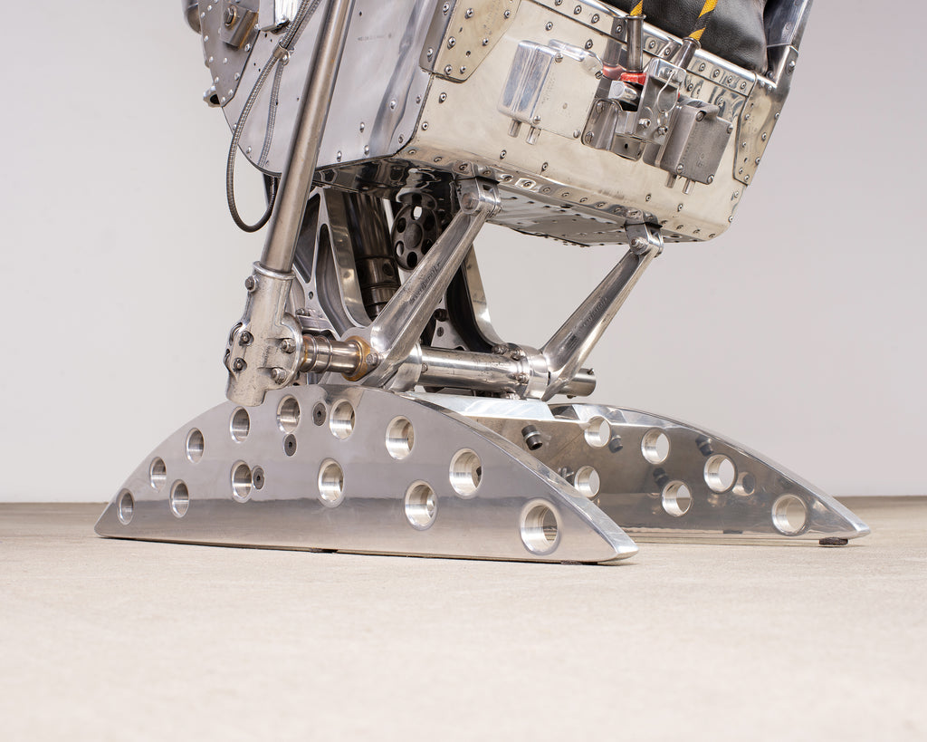 Martin-Baker MK2 Ejection Seat, Polished Aluminum, Mid-Century Art