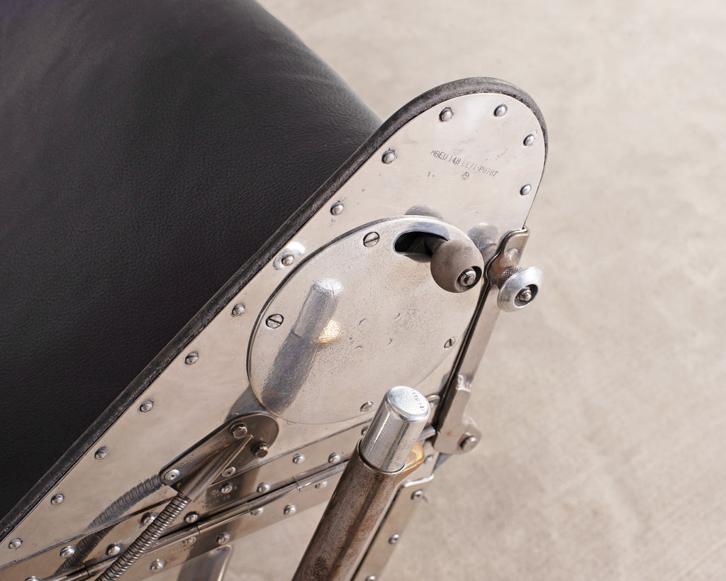 Martin-Baker MK2 Ejection Seat, Polished Aluminum, Mid-Century Art