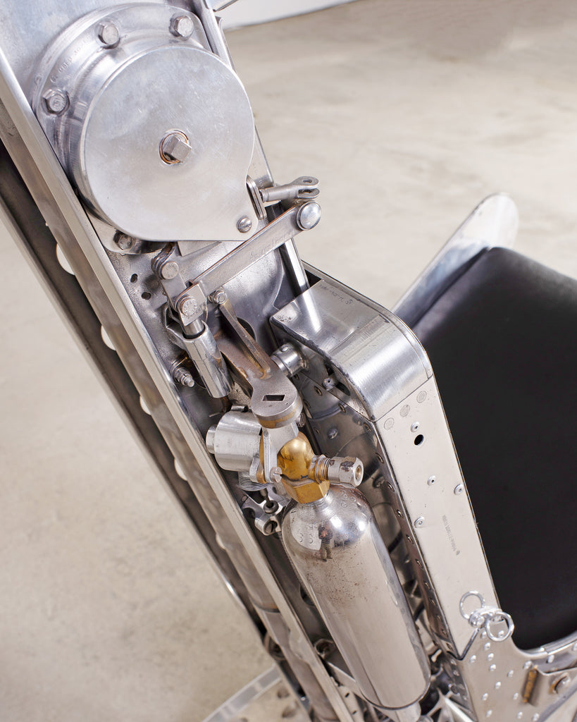 Martin-Baker MK2 Ejection Seat, Polished Aluminum, Mid-Century Art