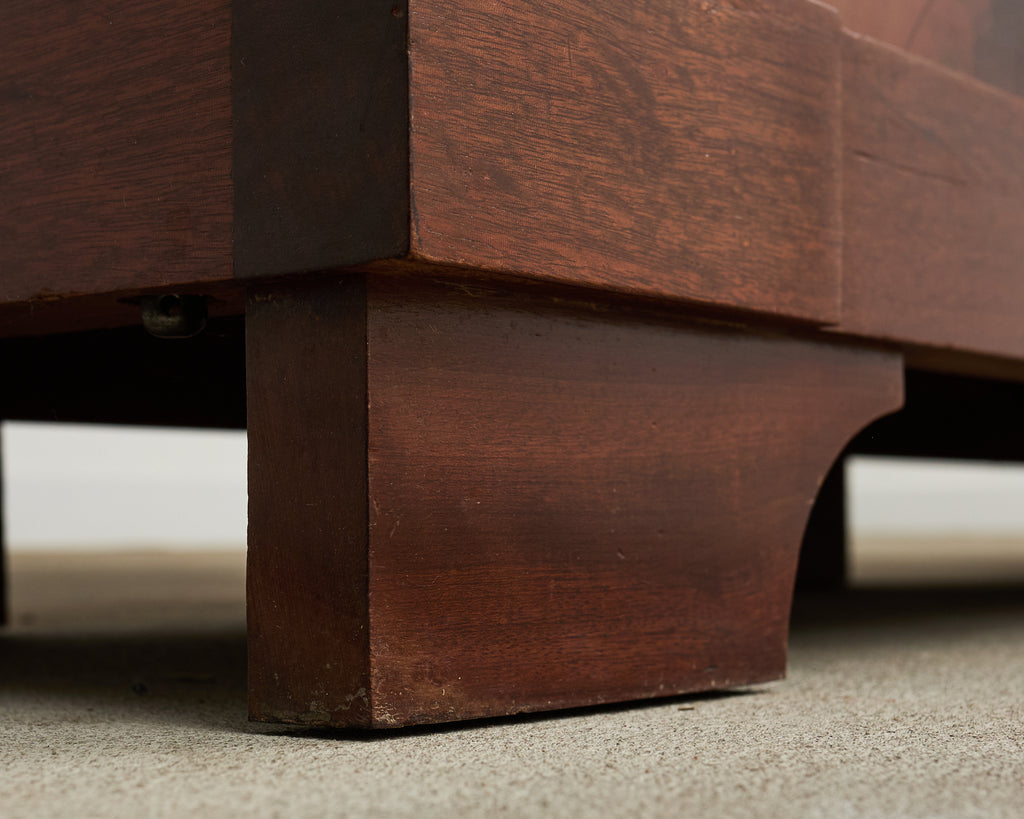 Grand French Empire Style Bronze Mahogany Bibliotheque Bookcase