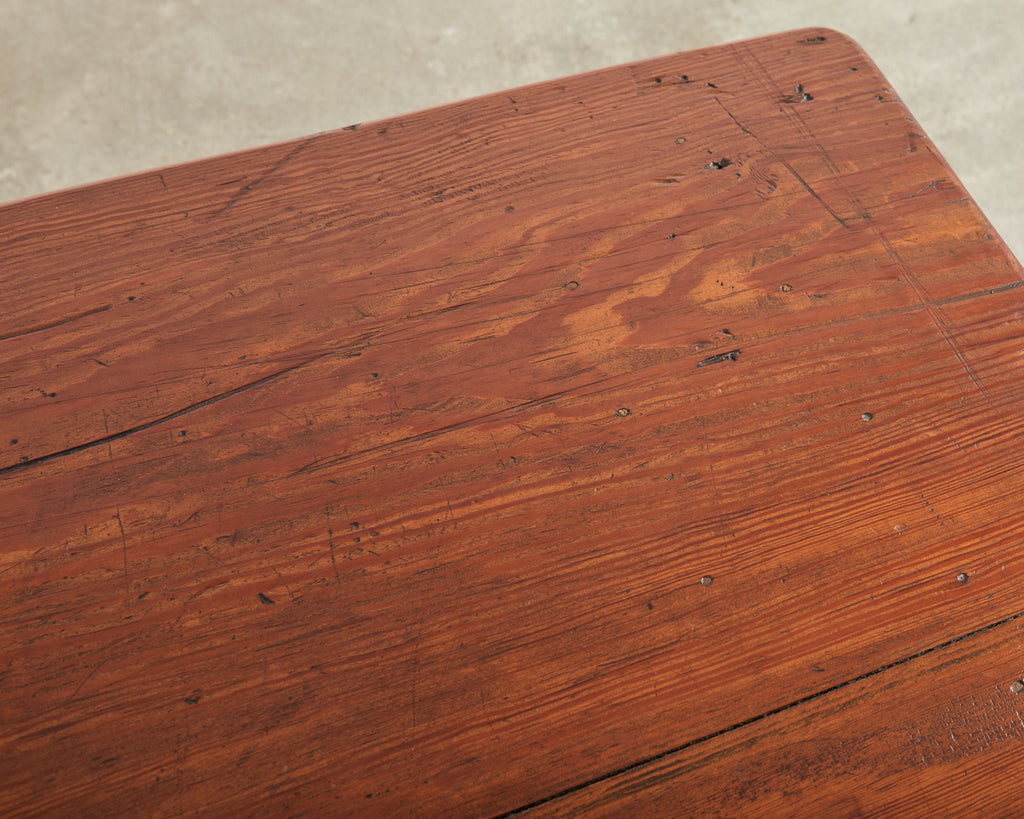 Country English Fruitwood Farmhouse Harvest Dining Table