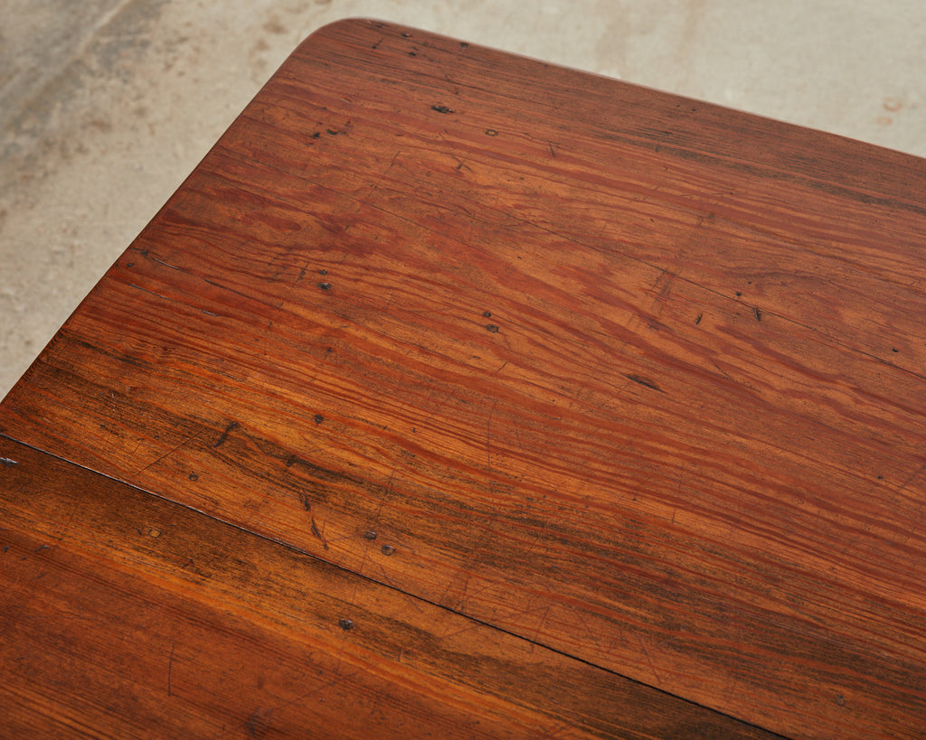 Country English Fruitwood Farmhouse Harvest Dining Table