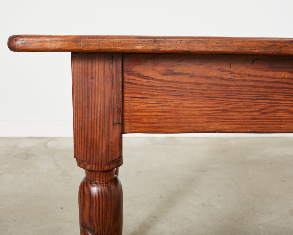 Country English Fruitwood Farmhouse Harvest Dining Table