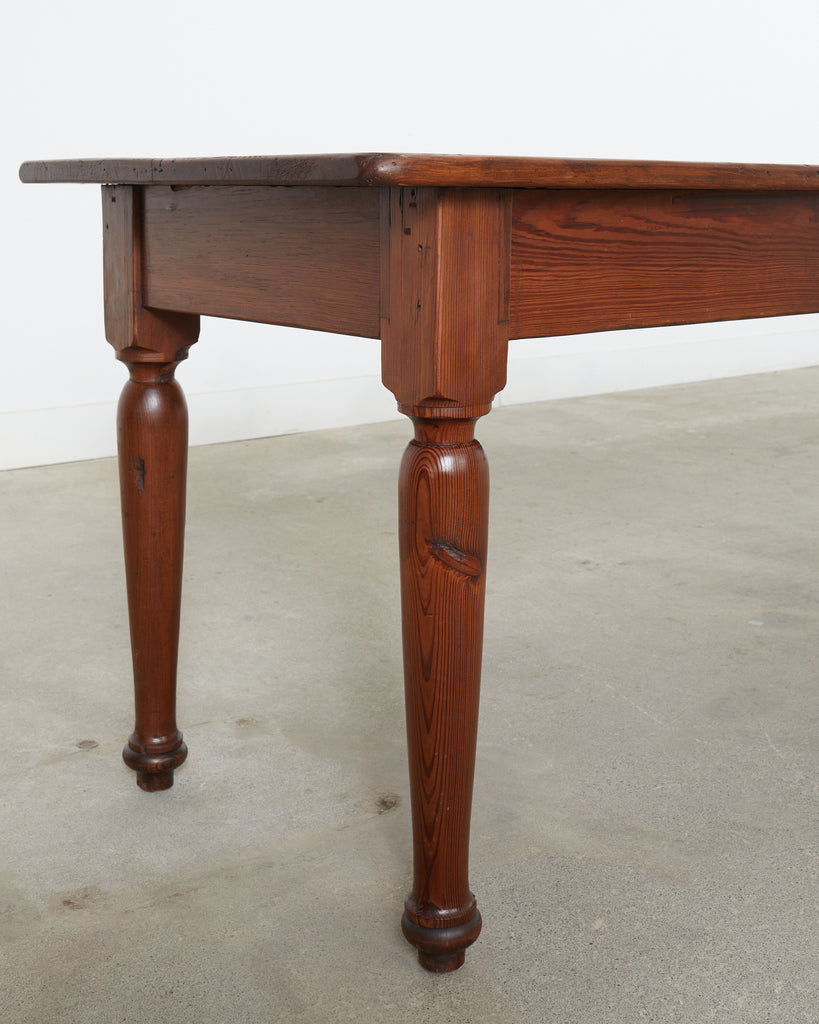 Country English Fruitwood Farmhouse Harvest Dining Table