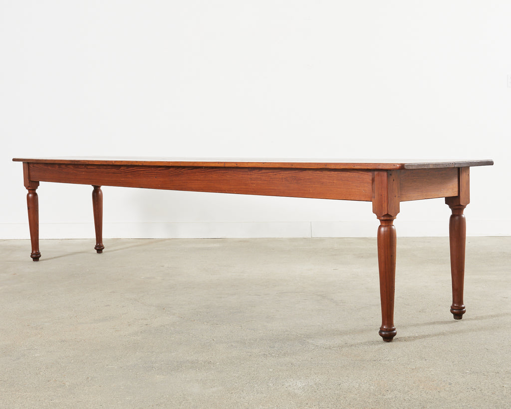 Country English Fruitwood Farmhouse Harvest Dining Table
