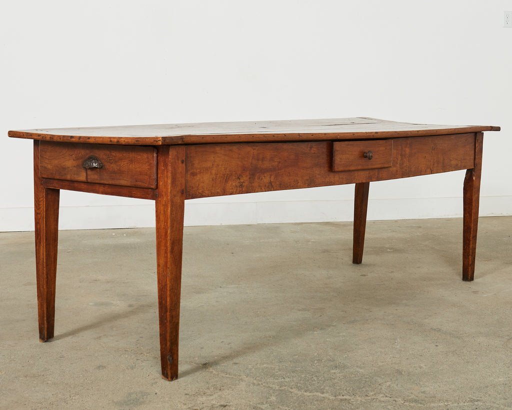 19th Century Country French Provincial Fruitwood Farmhouse Table