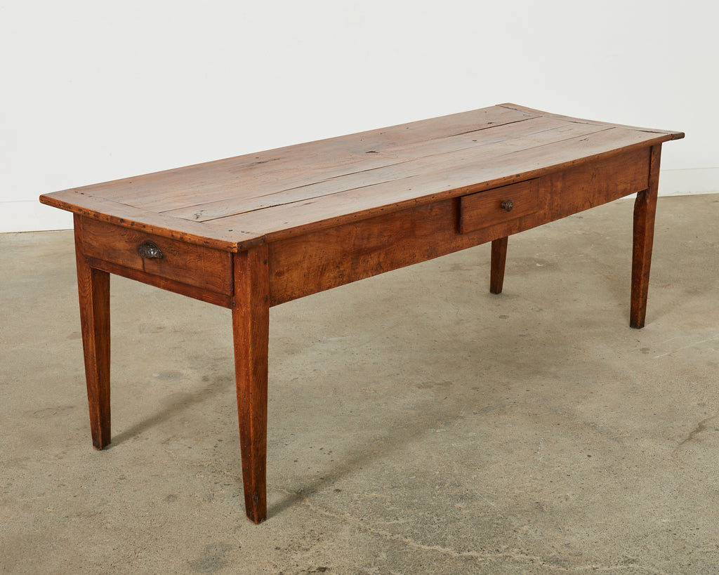 19th Century Country French Provincial Fruitwood Farmhouse Table