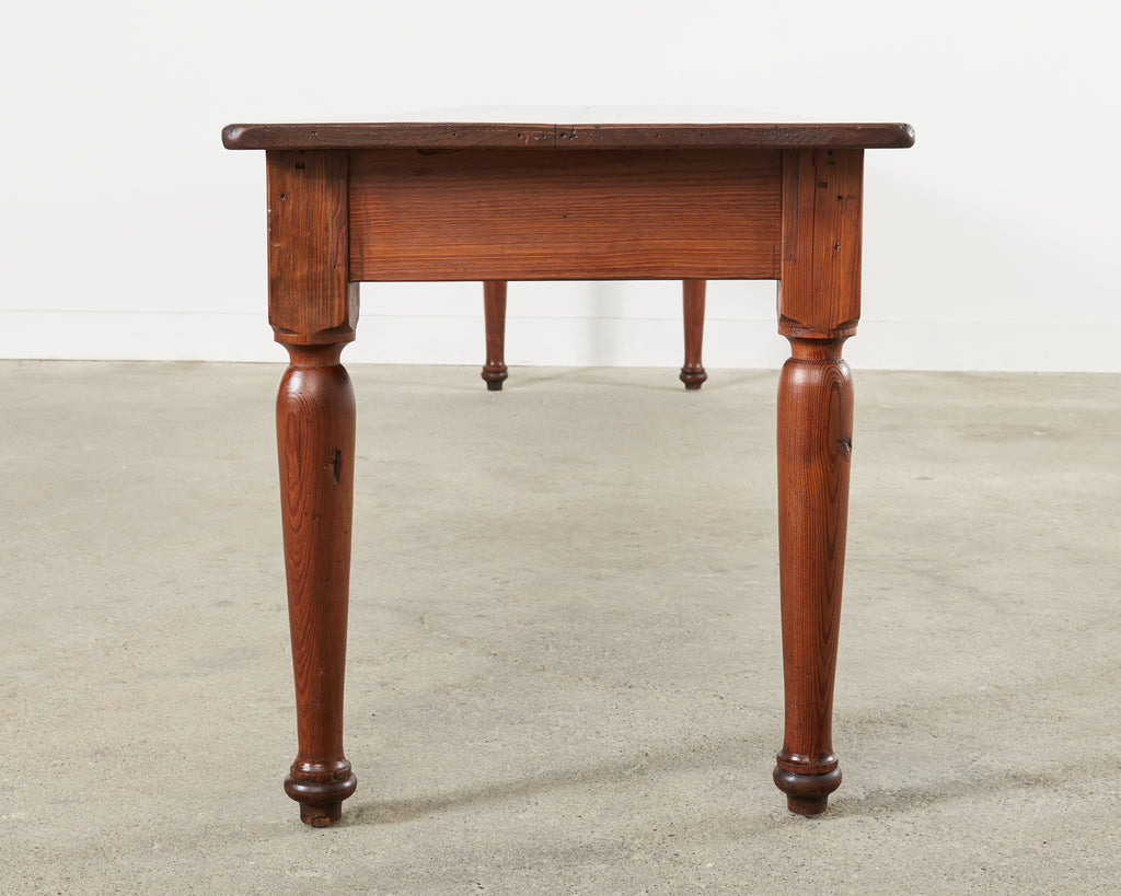 Country English Fruitwood Farmhouse Harvest Dining Table