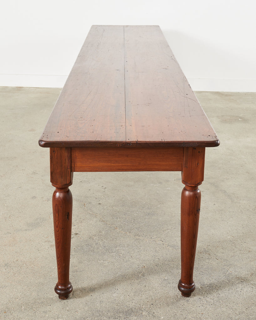 Country English Fruitwood Farmhouse Harvest Dining Table