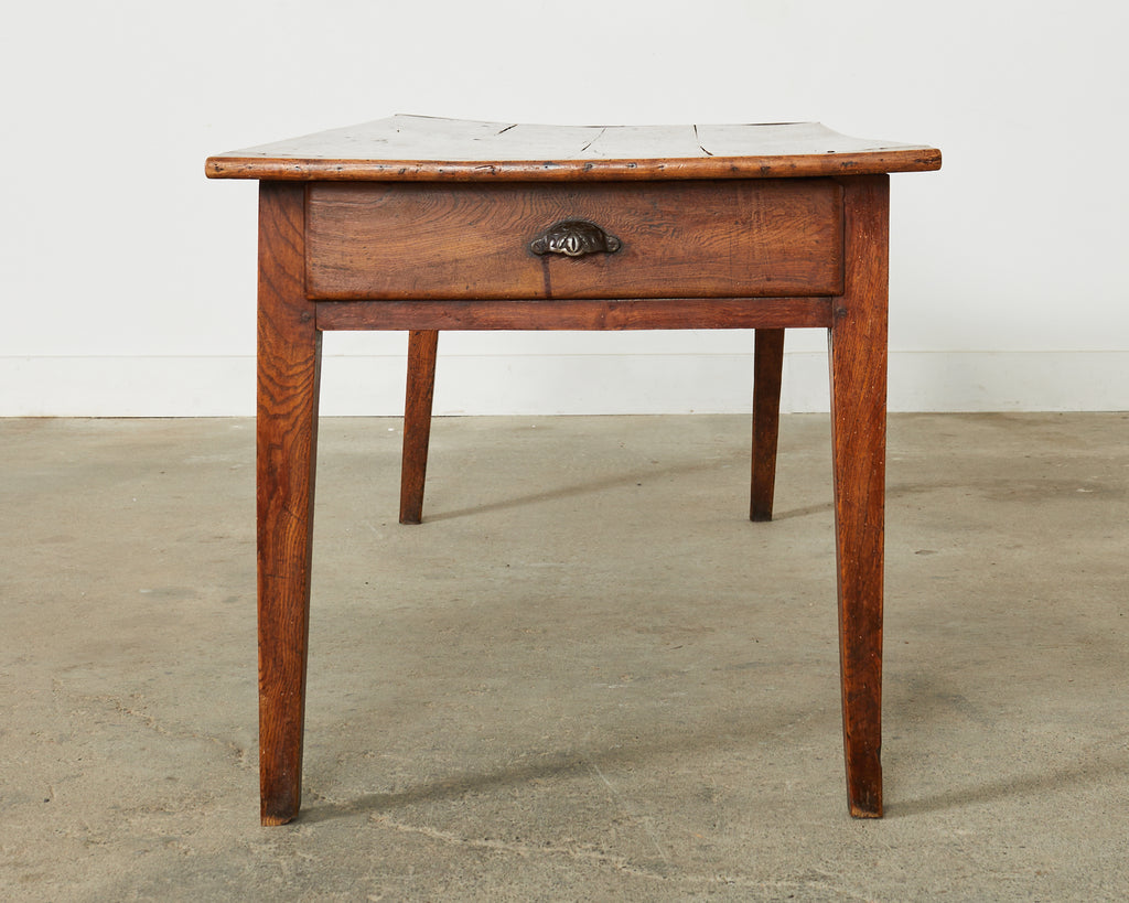19th Century Country French Provincial Fruitwood Farmhouse Table