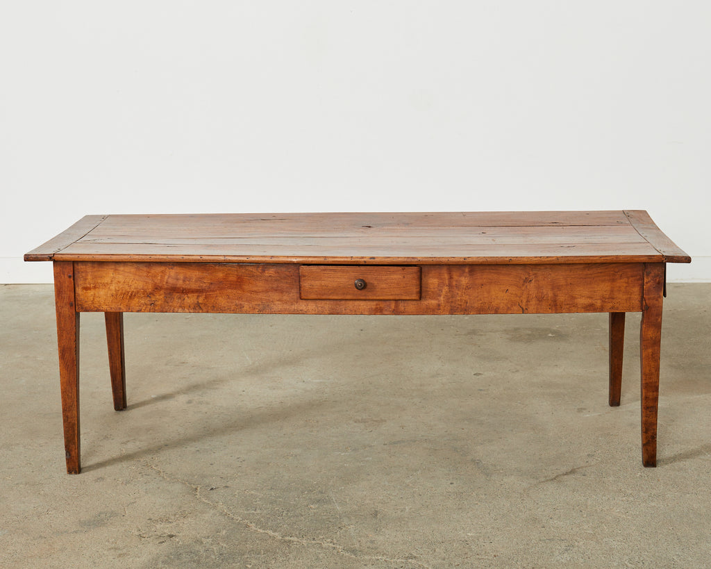 19th Century Country French Provincial Fruitwood Farmhouse Table