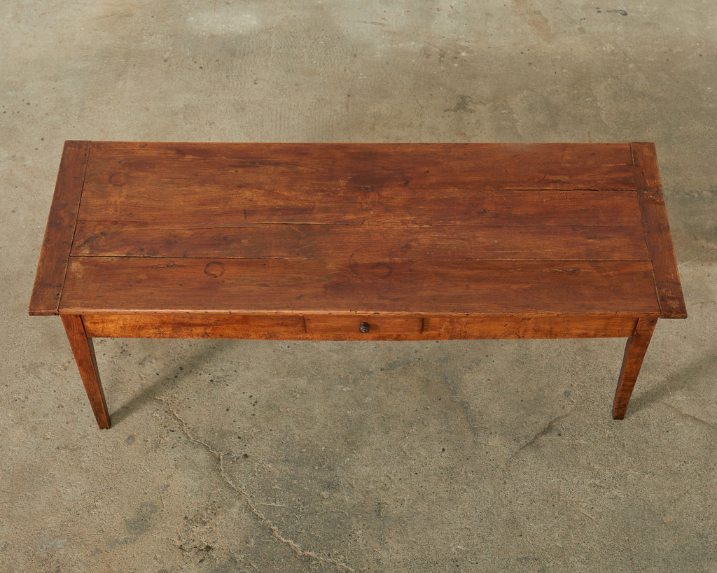 19th Century Country French Provincial Fruitwood Farmhouse Table