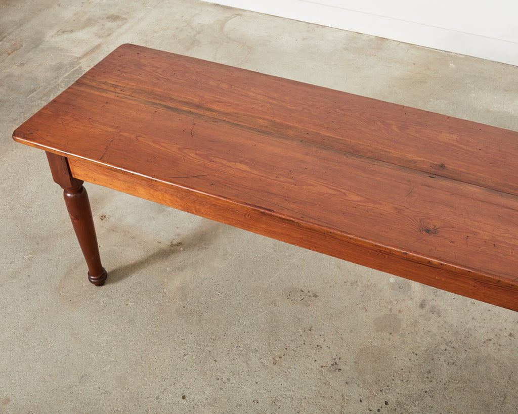 Country English Fruitwood Farmhouse Harvest Dining Table