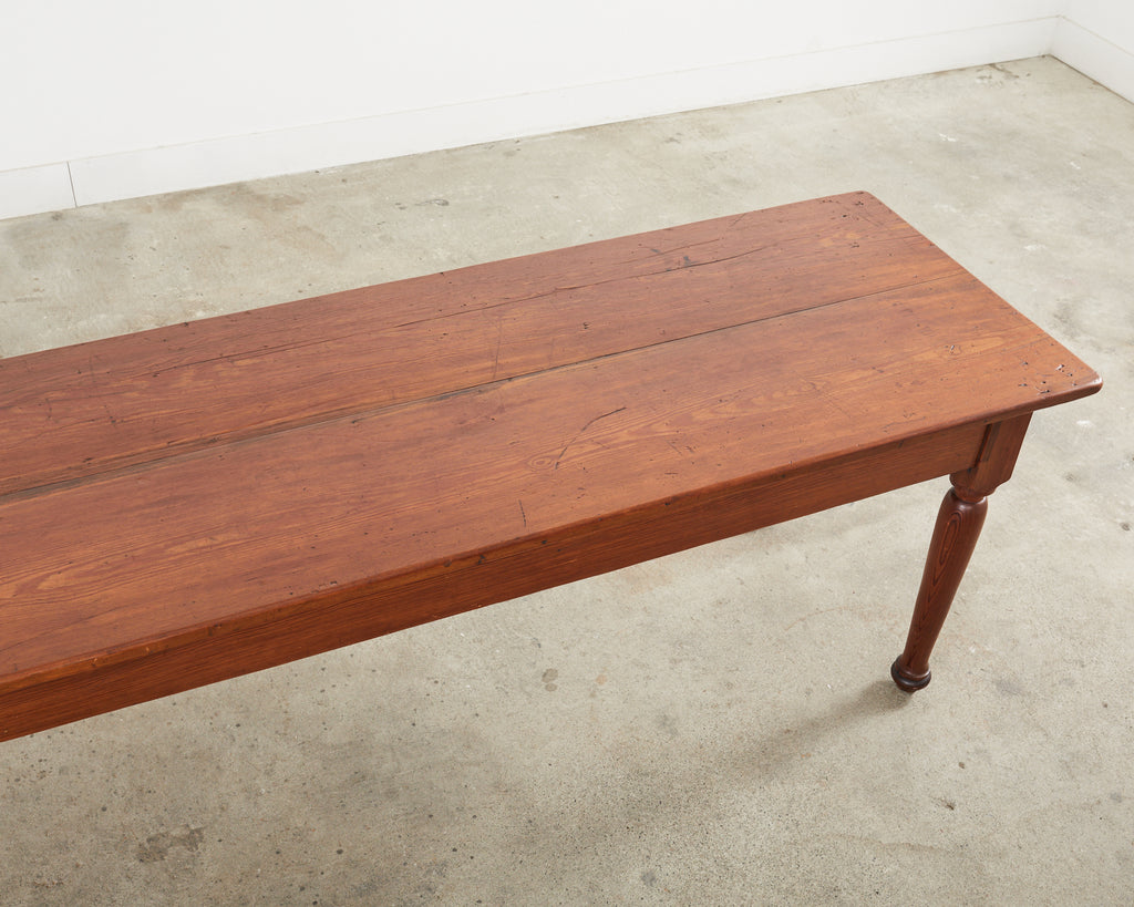 Country English Fruitwood Farmhouse Harvest Dining Table