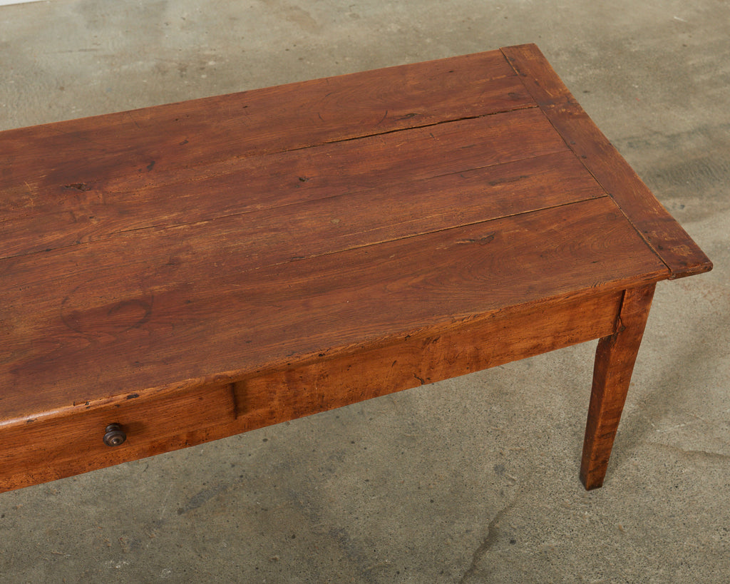 19th Century Country French Provincial Fruitwood Farmhouse Table