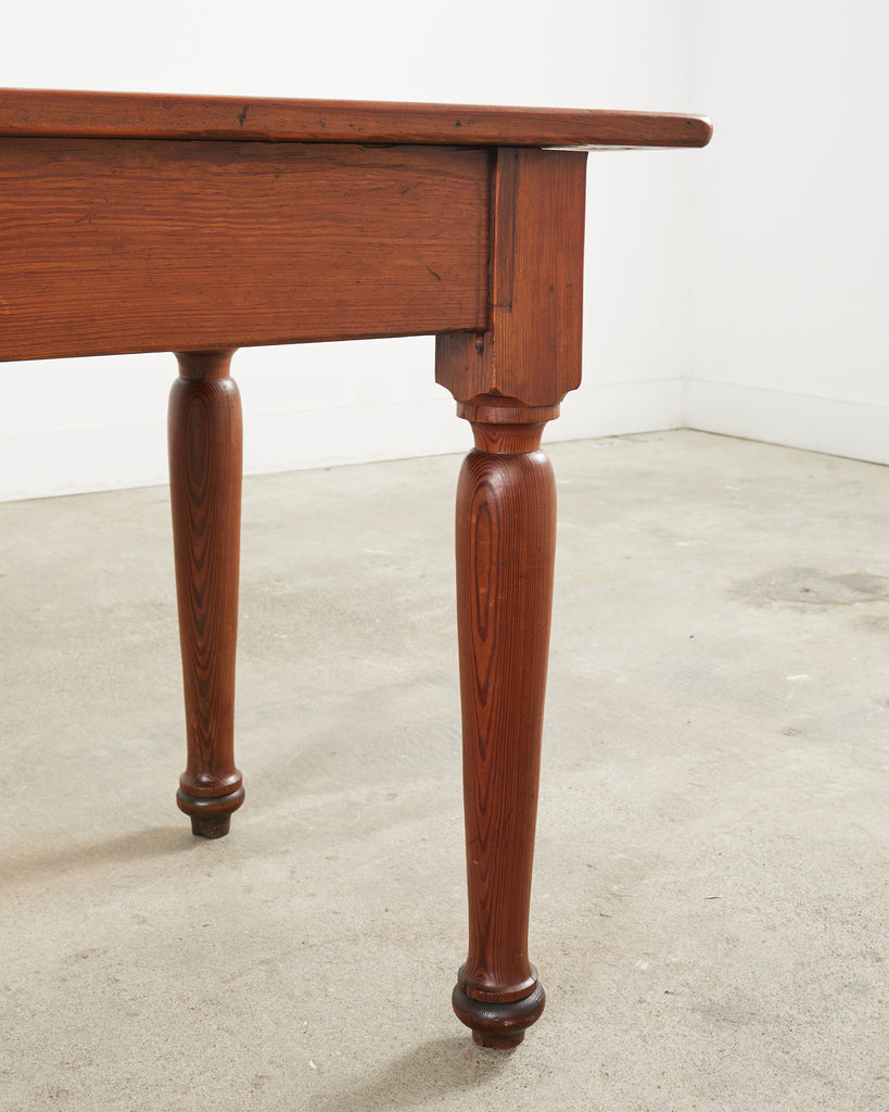 Country English Fruitwood Farmhouse Harvest Dining Table