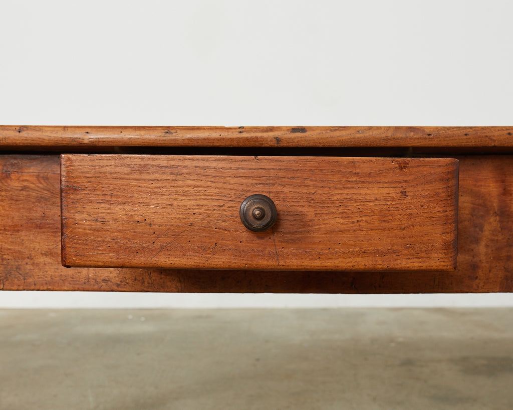 19th Century Country French Provincial Fruitwood Farmhouse Table