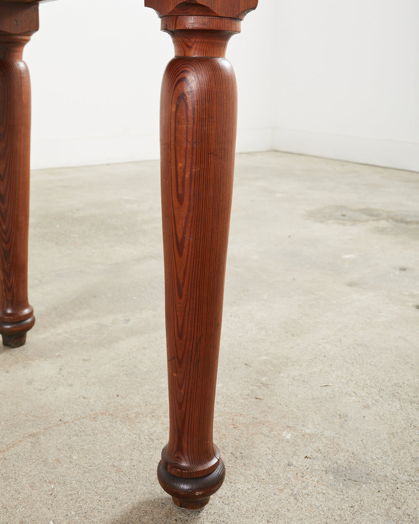 Country English Fruitwood Farmhouse Harvest Dining Table