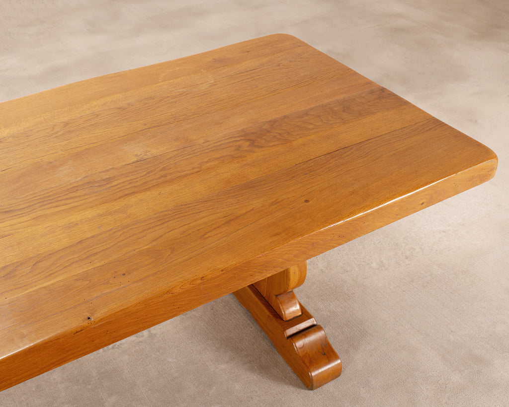 Rustic French Provincial Farmhouse Trestle Dining Table 8 Ft.