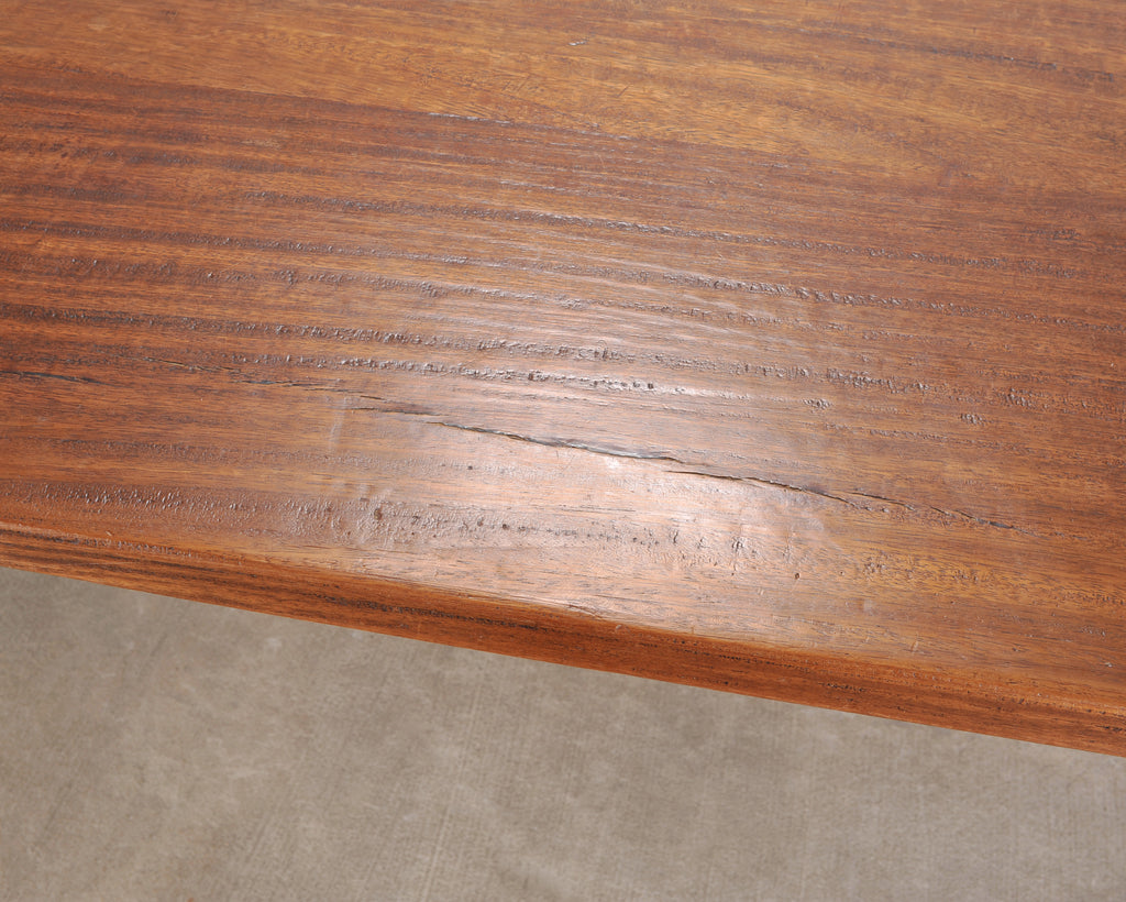 Country French Provincial Mahogany Farmhouse Dining Table 8 Ft