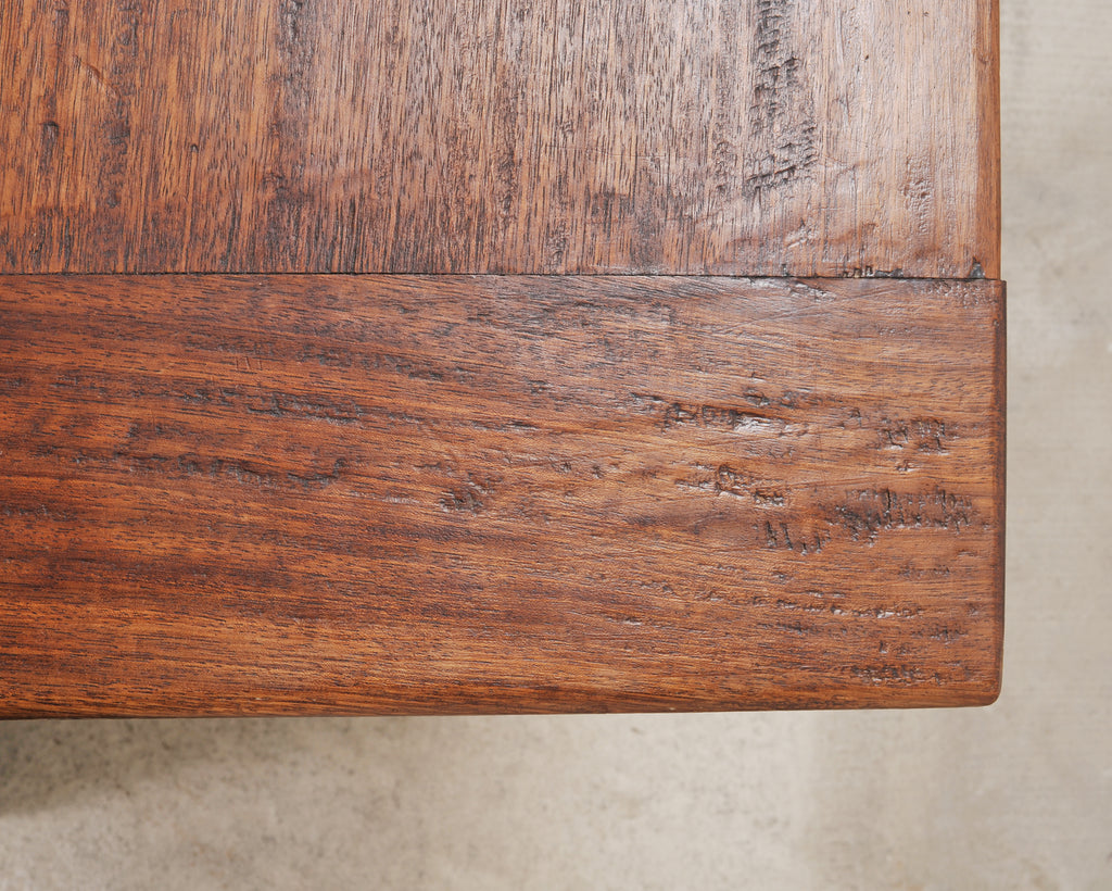 Country French Provincial Mahogany Farmhouse Dining Table 8 Ft