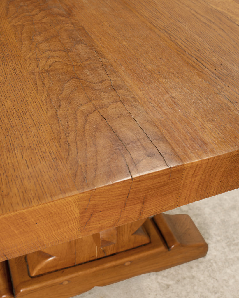 Rustic French Provincial Farmhouse Trestle Dining Table 8 Ft.