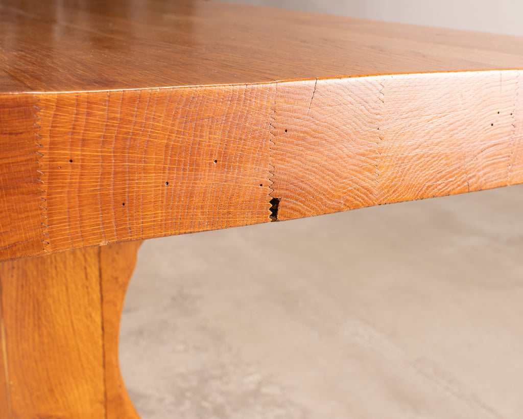 Rustic French Provincial Farmhouse Trestle Dining Table 8 Ft.