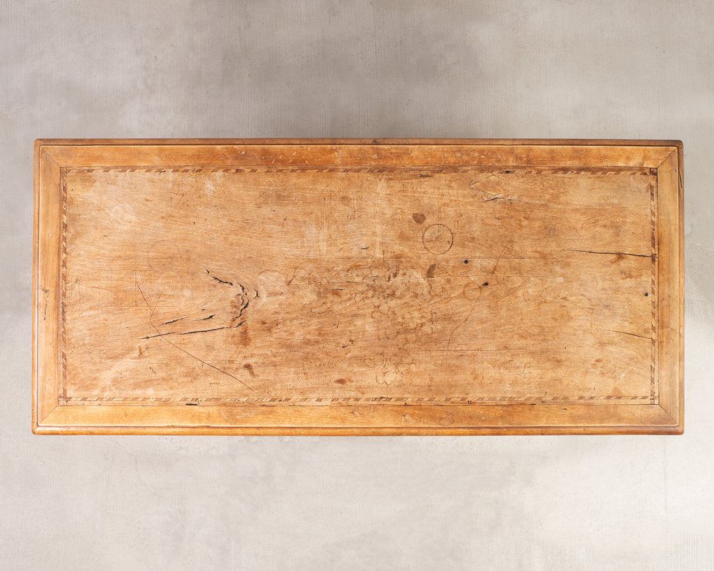 18th Century Spanish Baroque Walnut Dining Library Table