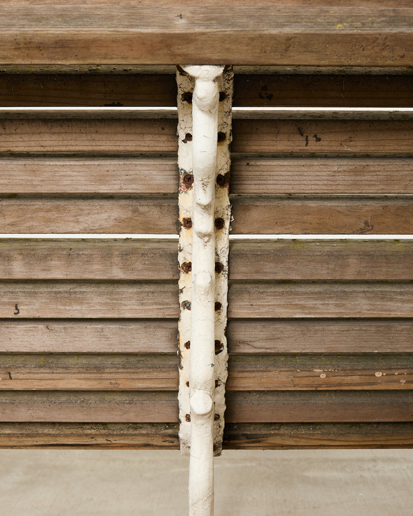 Country English Victorian Faux Bois Iron Garden Bench