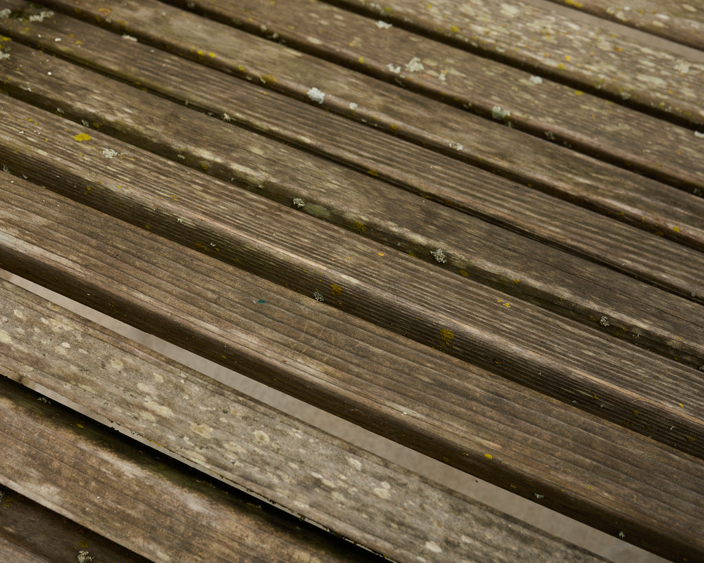 Country English Victorian Faux Bois Iron Garden Bench