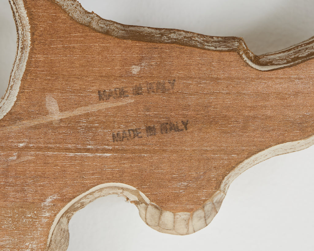 Italian Carved Twig Branch Faux Bois Wall Mirror